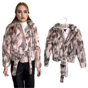 NWT Vintage Sweet Jane Genuine Rabbit Fur Coat